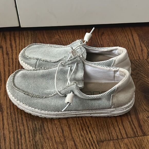 Hey Dude Wendy Sox Stone White Size 8 - Picture 3 of 6